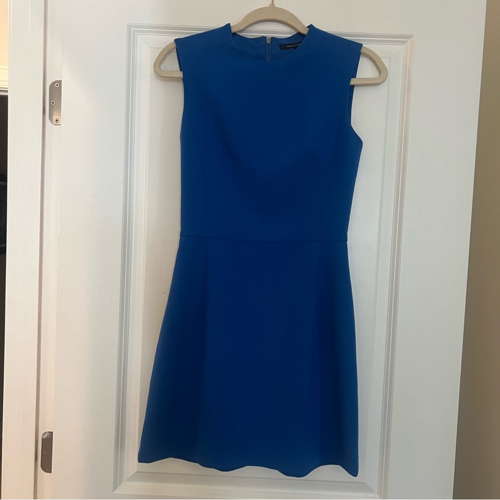 Royal blue French connection mini dress. Size xxs (2).  Worn once.  Dry cleaned